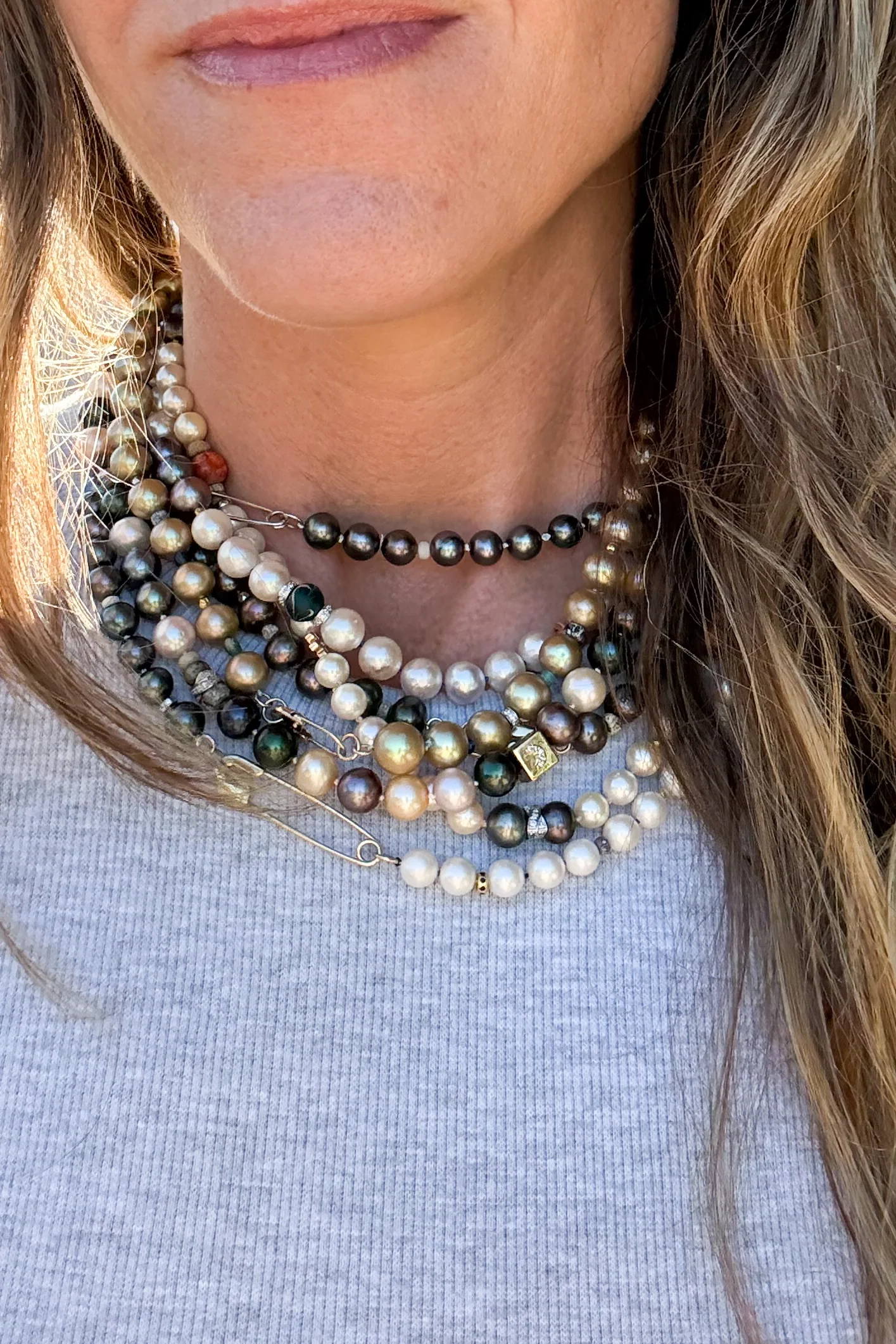 Freshwater Corn Pearl Necklace - Image 7