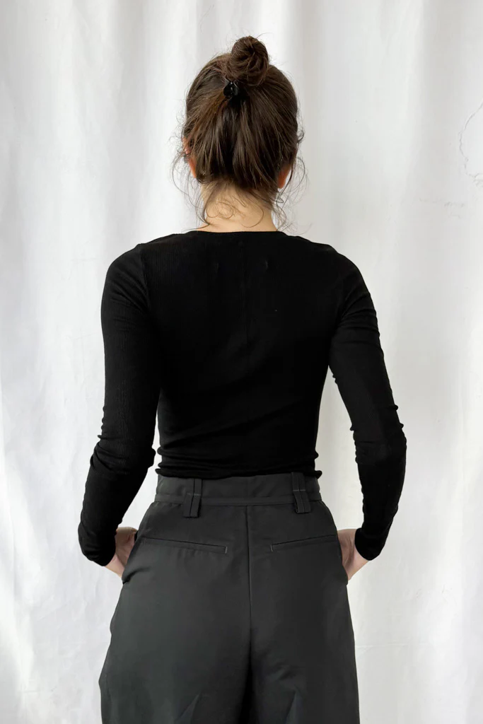 Silk Rib Essential Cardigan - Image 8